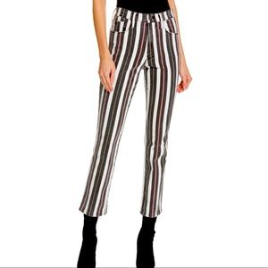 Frame Le Sylvie Slender Straight Striped Jeans